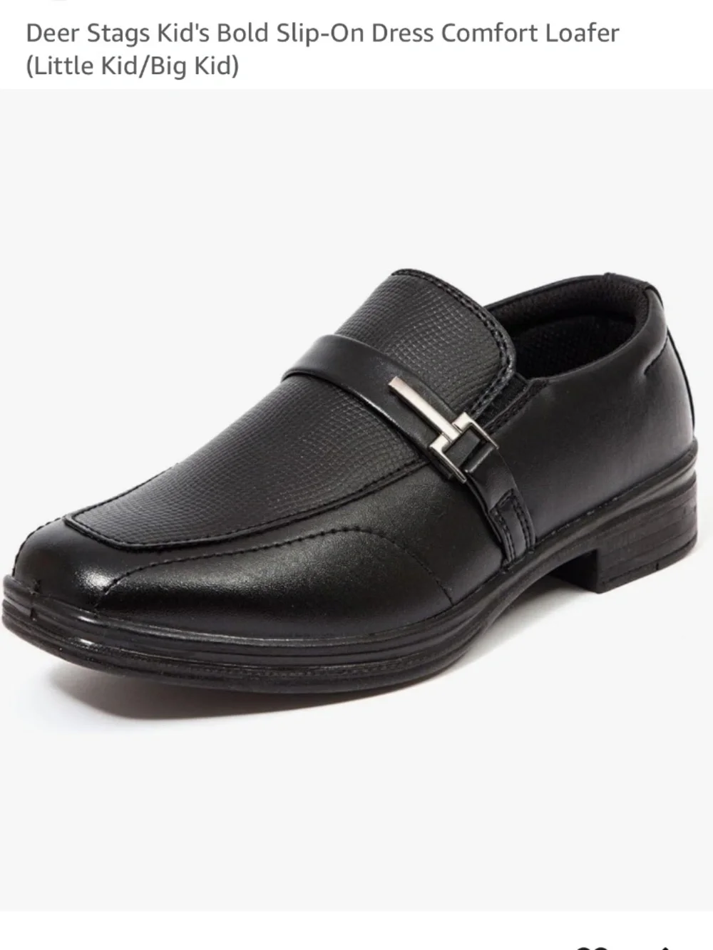 Deer Stags Kid's Bold Slip-On Dress Comfort Loafer